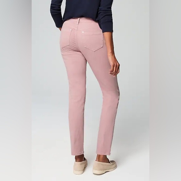 J. Jill Denim Authentic Fit Cropped Jeans in Light Pink size 6 - Picture 2 of 13